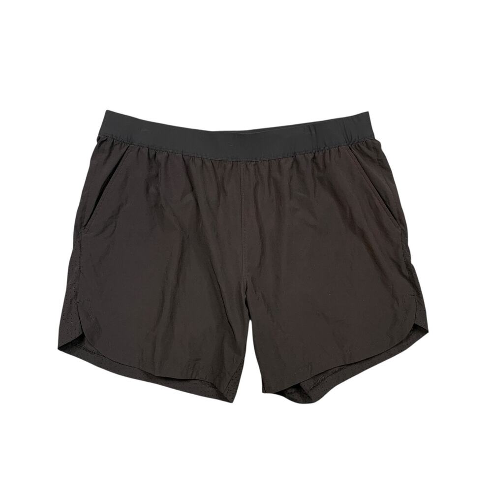 True Classic Shorts Mens XL Black Perforated Unlined Stretch Athletic Running